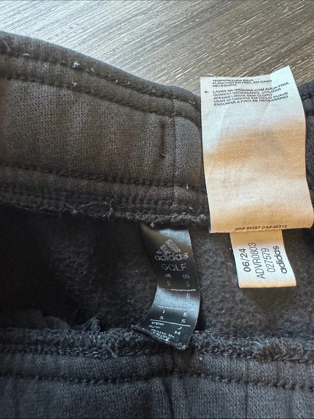 adidas Black Sweat Joggers with White Logo